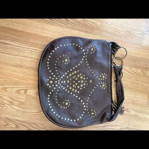 Brow leather bag